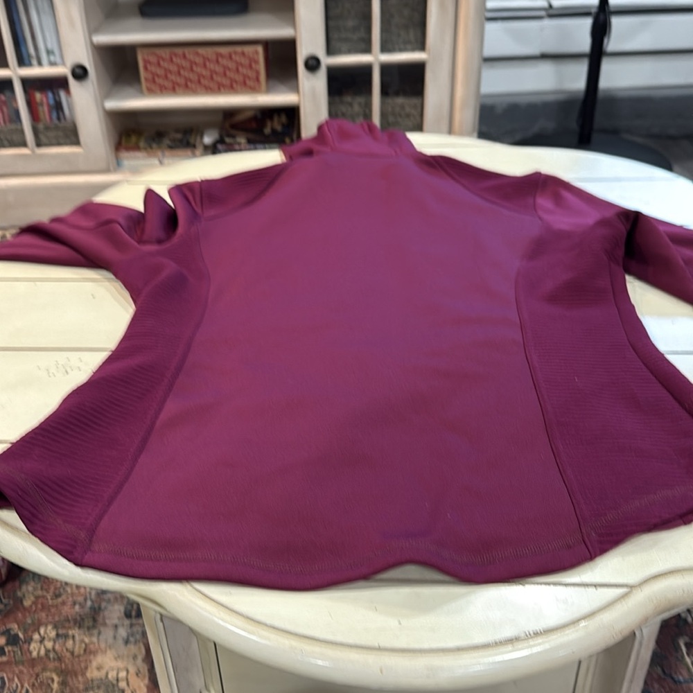 Fila Purple/maroonish Jacket with High Collar, hood and Quilted Design - Picture 8 of 8